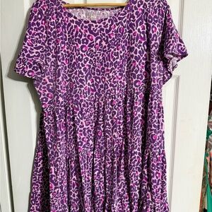 Lily Pulitzer Purple Leopard Print Dress